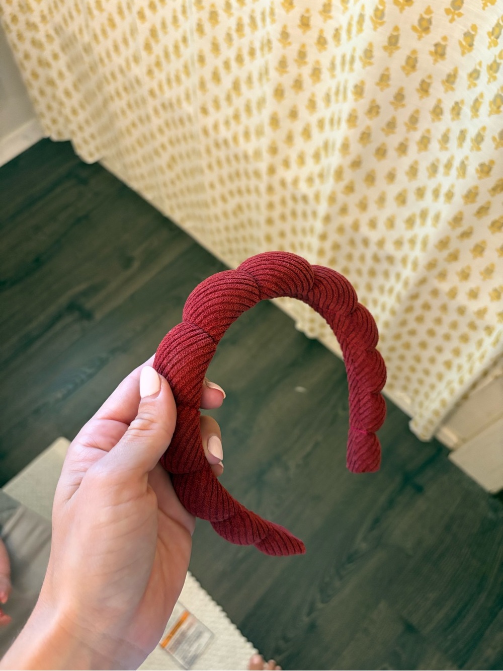 Anthropologie velvet bubble headband